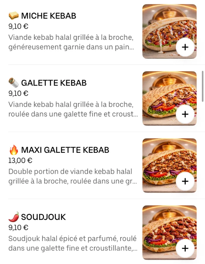 Visuel de plat généré par l'IA ElevateLab