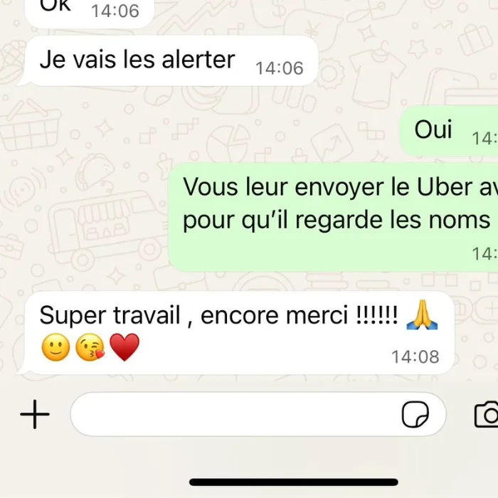 Message d'un restaurateur client d'ElevateLab
